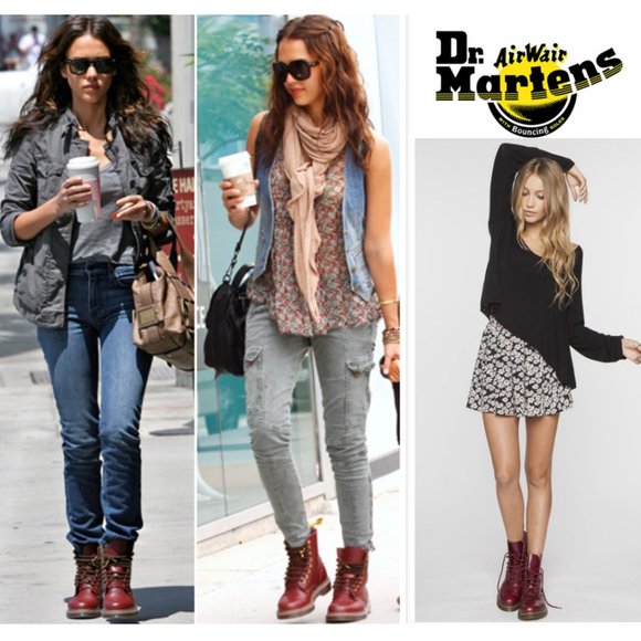 Dr. Martens Shoes - DR MARTENS 1460 SMOOTH LACE-UP BOOTS - Cherry Red, EUR 36